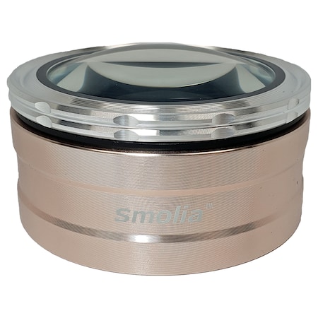 Visee LEDMagnifier, 3x, TouchControlled3LEDlight, Recharge, Gray, SmoliaTZCGold Smolia TZC Gold